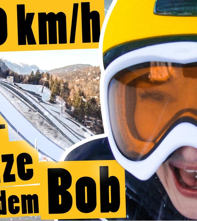 Challenge: Fahre die Olympia-Schanze mit dem Bob hinunter II Das schaffst du nie!