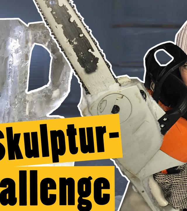 Challenge: Säge eine Eis-Skulptur -- Das schaffst du nie!