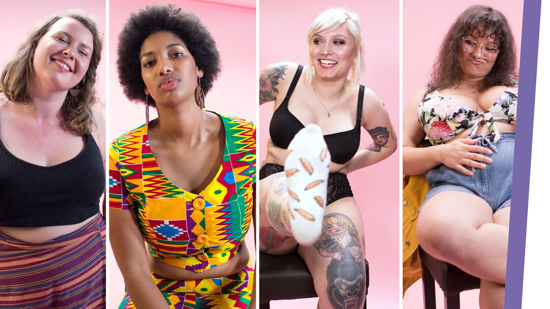 Curvy Frauen machen das erste Mal ein Fotoshooting ??