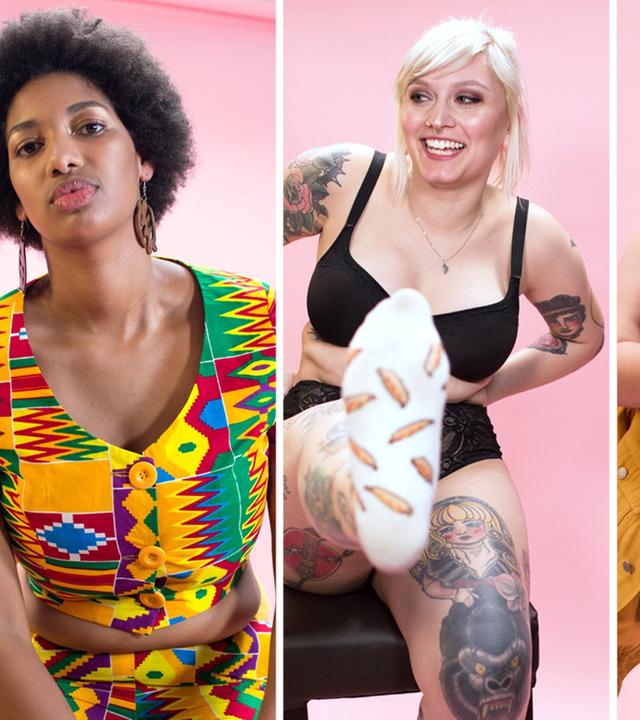 Curvy Frauen machen das erste Mal ein Fotoshooting ??