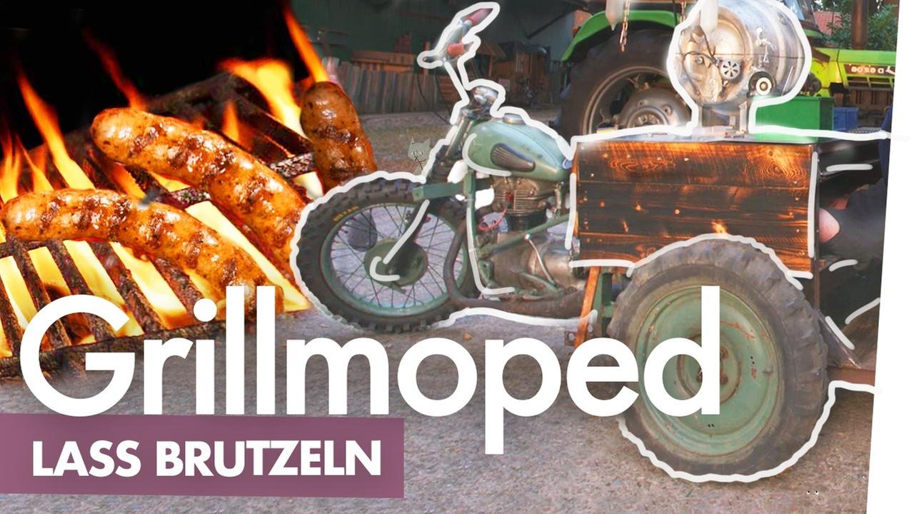 Das Grillmoped – Wurst auf Motorrad im Bierfass braten - Kliemannsland