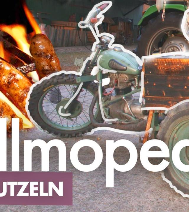 Das Grillmoped – Wurst auf Motorrad im Bierfass braten - Kliemannsland