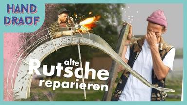 DGS - RIESEN WASSERRUTSCHE für den TEICH restaurieren! (50 Jahre alt)