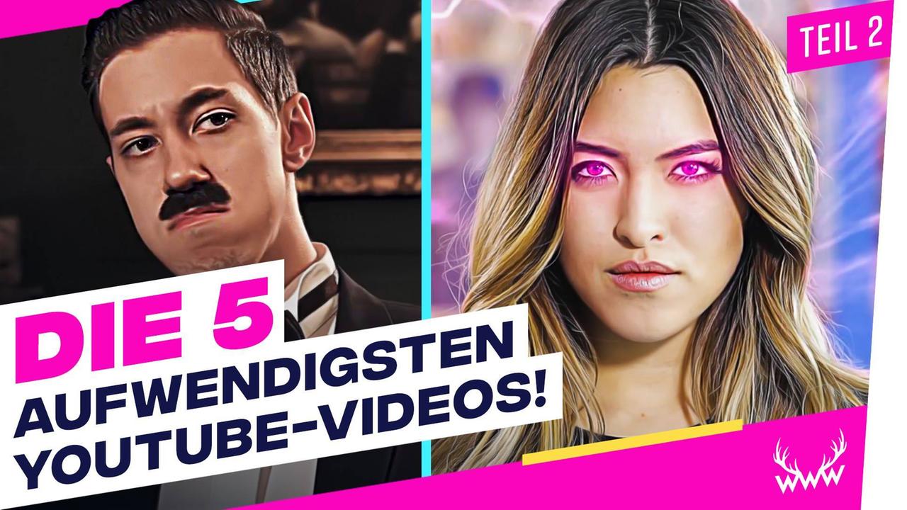 Die 5 AUFWENDIGSTEN YouTube-Videos! - Teil 2 - TOP 5