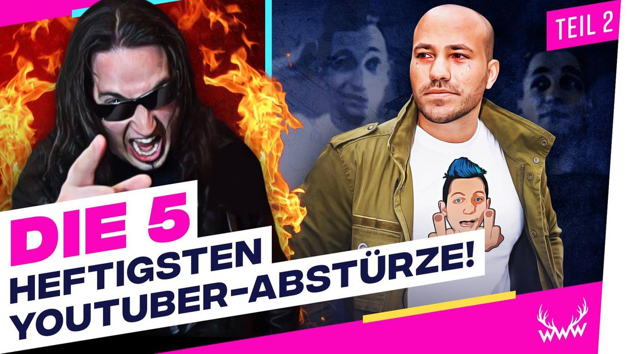 Die 5 HEFTIGSTEN YouTuber-Abstürze! - Teil 2 - TOP 5