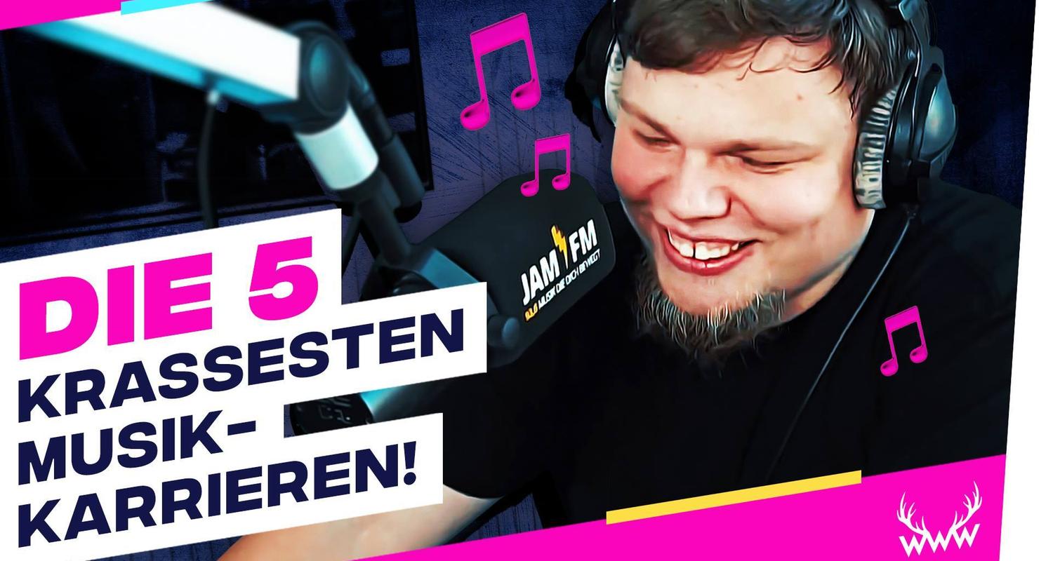 Die 5 KRASSESTEN Musik-Karrieren! (YouTuber Edition) - TOP 5