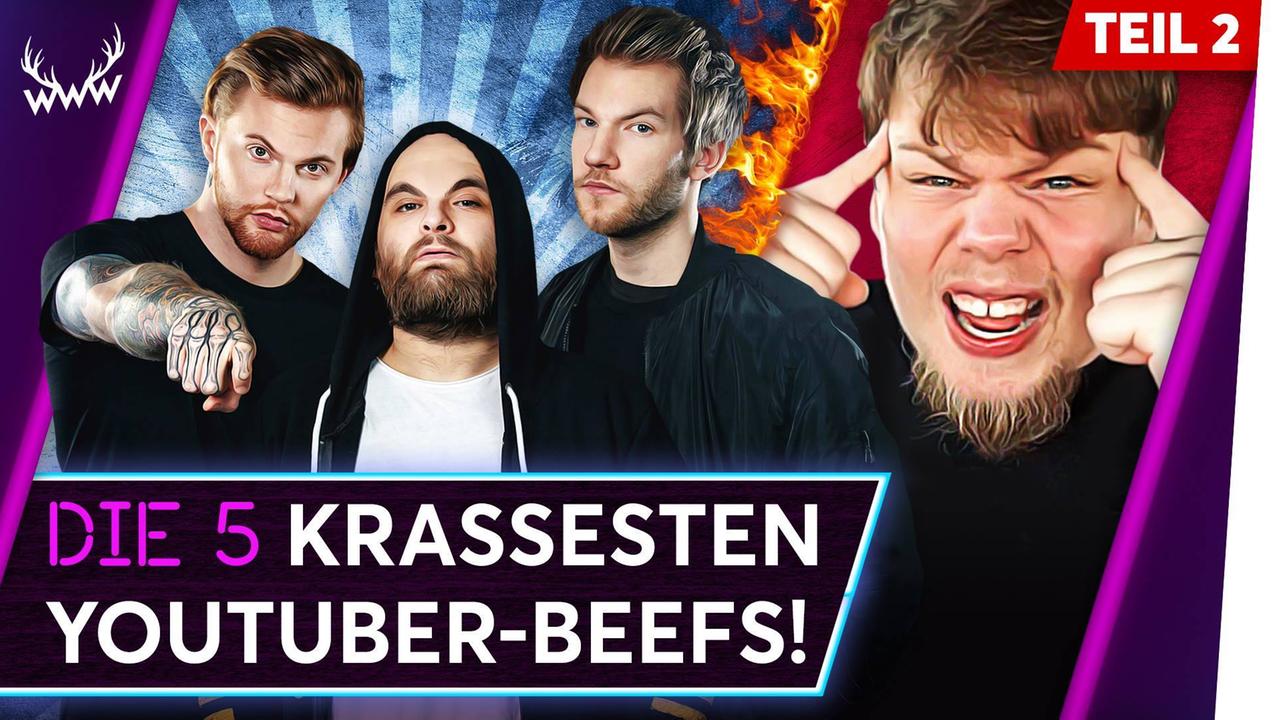 Die 5 KRASSESTEN YouTuber-Beefs! - Teil 2 - TOP 5