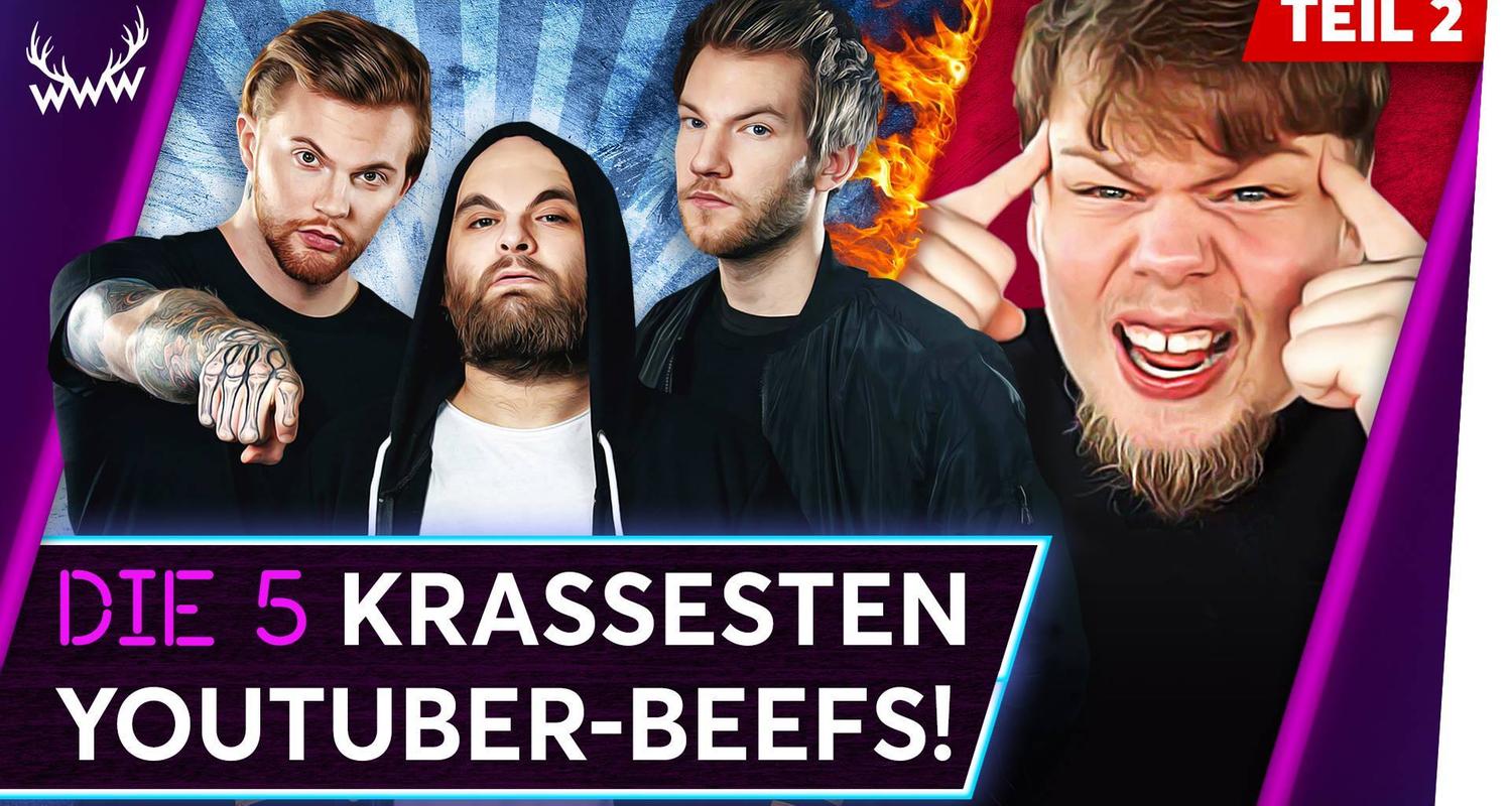 Die 5 KRASSESTEN YouTuber-Beefs! - Teil 2 - TOP 5