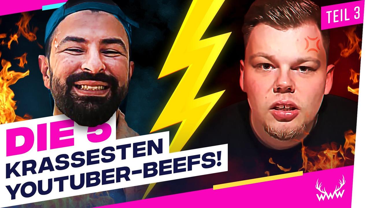 Die 5 KRASSESTEN YouTuber-Beefs! - Teil 3 - TOP 5