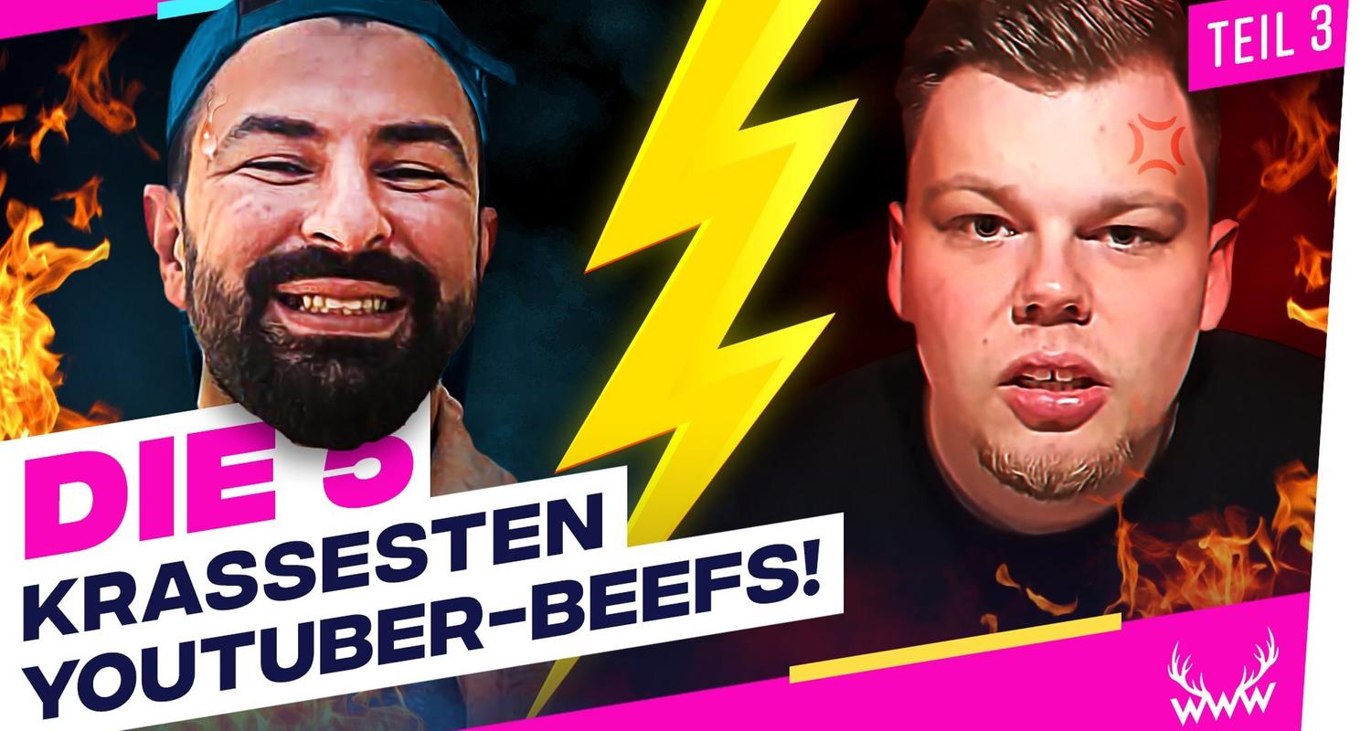 Die 5 KRASSESTEN YouTuber-Beefs! - Teil 3 - TOP 5