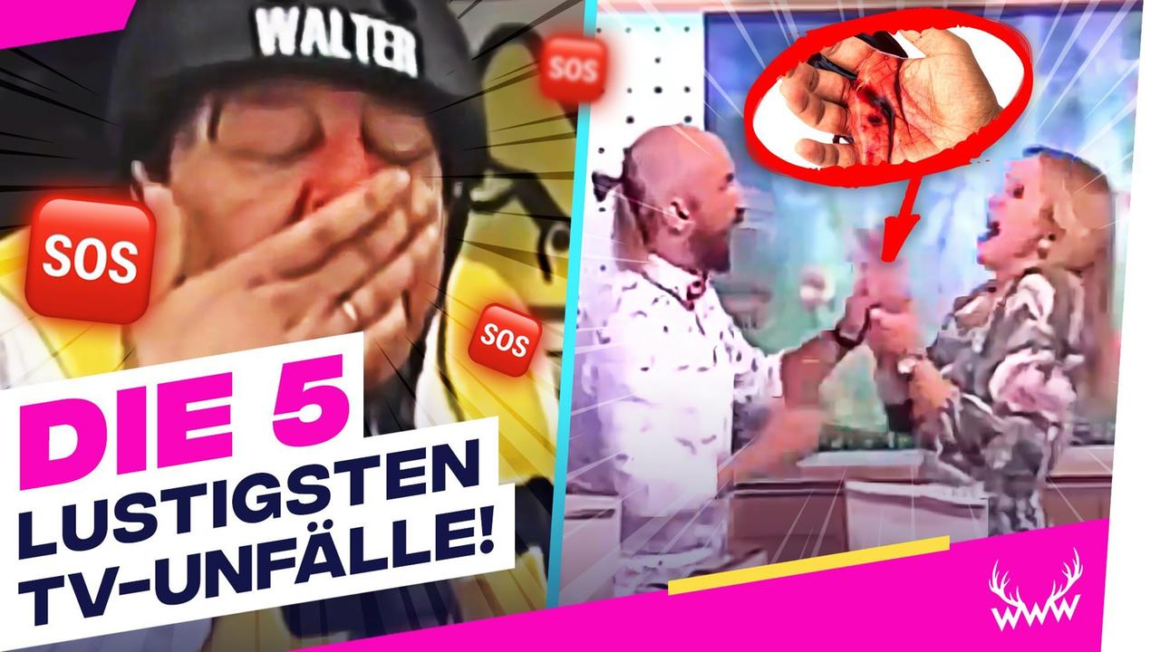 Die 5 LUSTIGSTEN TV-Unfälle! - TOP 5
