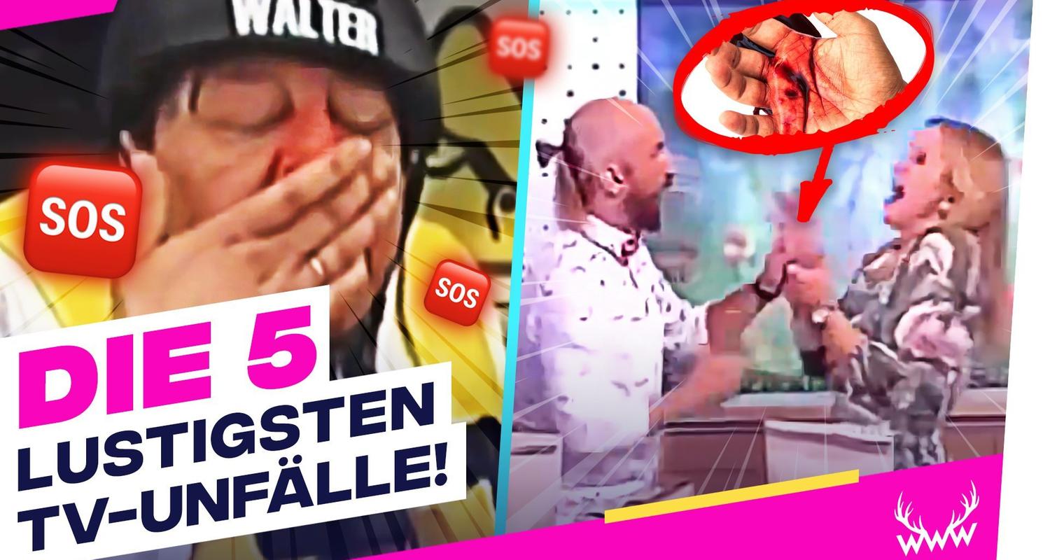 Die 5 LUSTIGSTEN TV-Unfälle! - TOP 5
