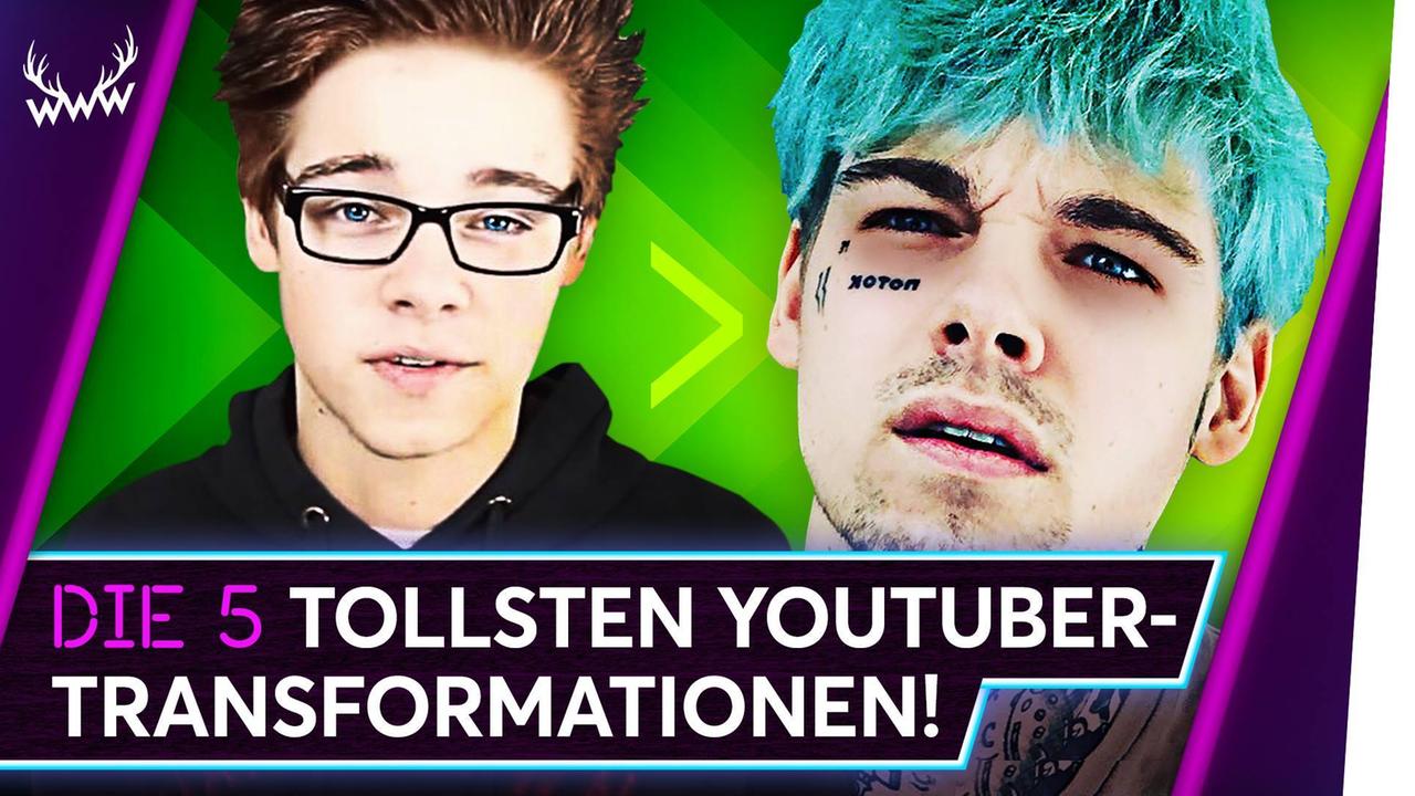 Die 5 TOLLSTEN YouTuber-Transformationen! - TOP 5
