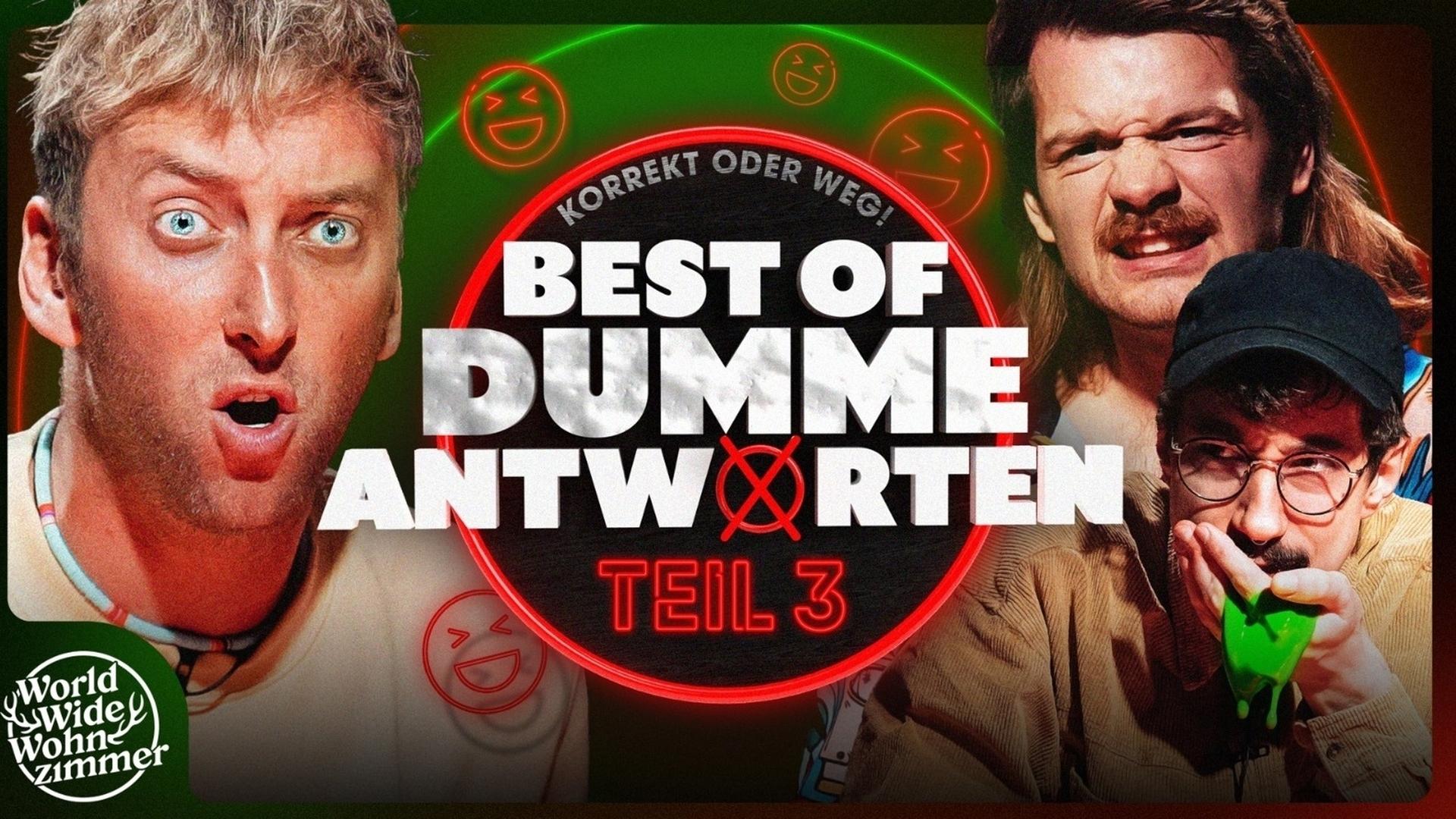 DIE DÜMMSTEN ANTWORTEN! - Teil 3 - KORREKT oder WEG!