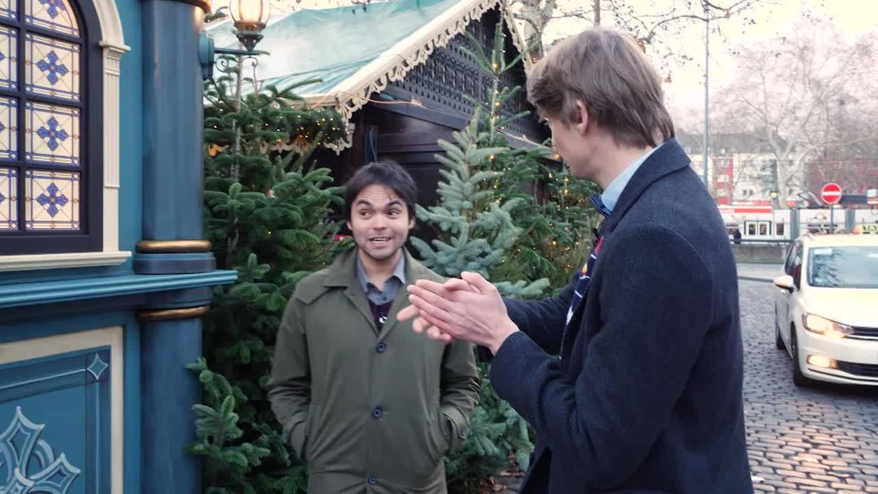 Die "Schei** Wichser von Funk" auf dem Kölner Weihnachtsmarkt