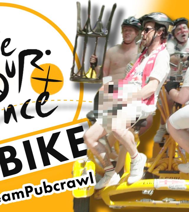 Die Tour de France auf dem Bierbike - Team Pubcrawl