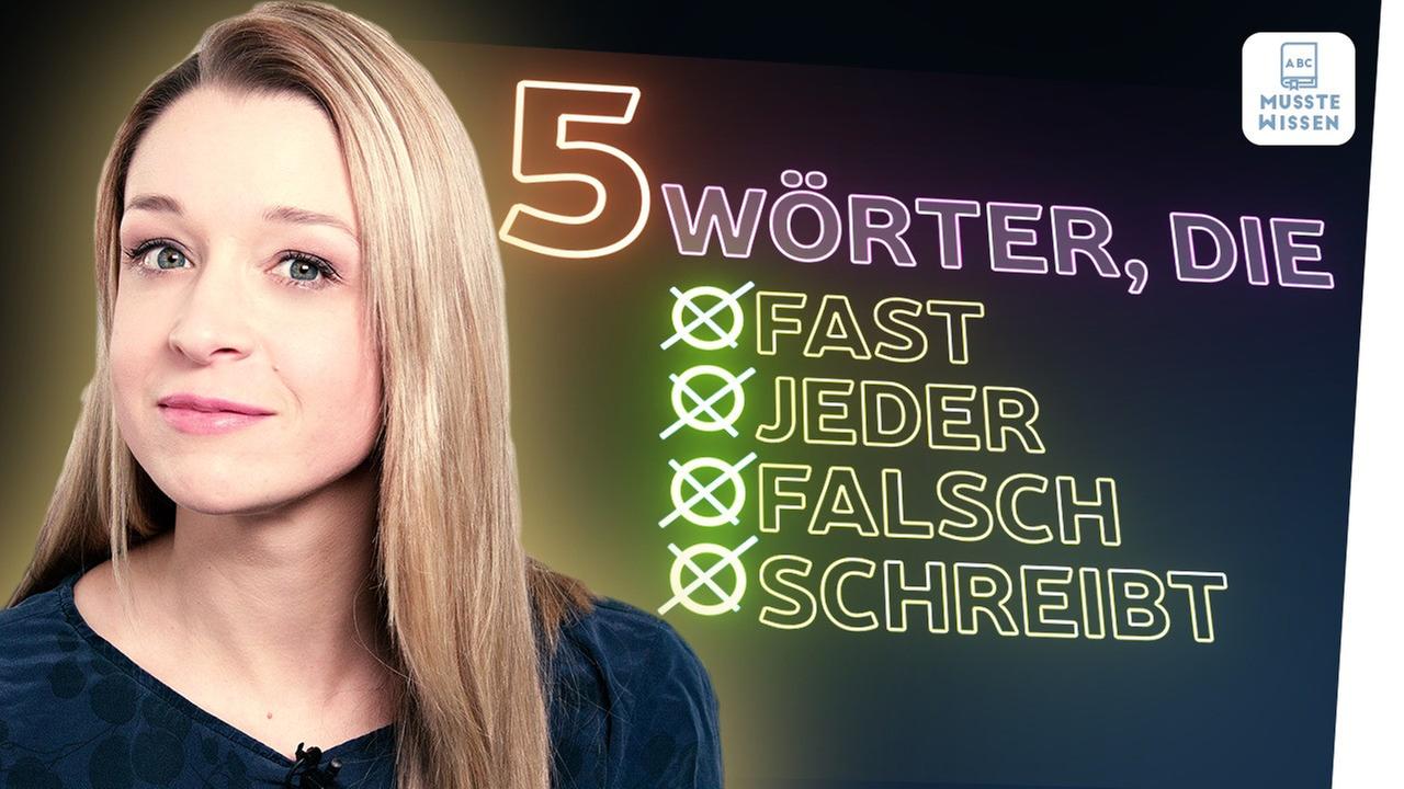 Bild für Diese Rechtschreibfehler macht fast jeder! - Quiz - musstewissen Deutsch