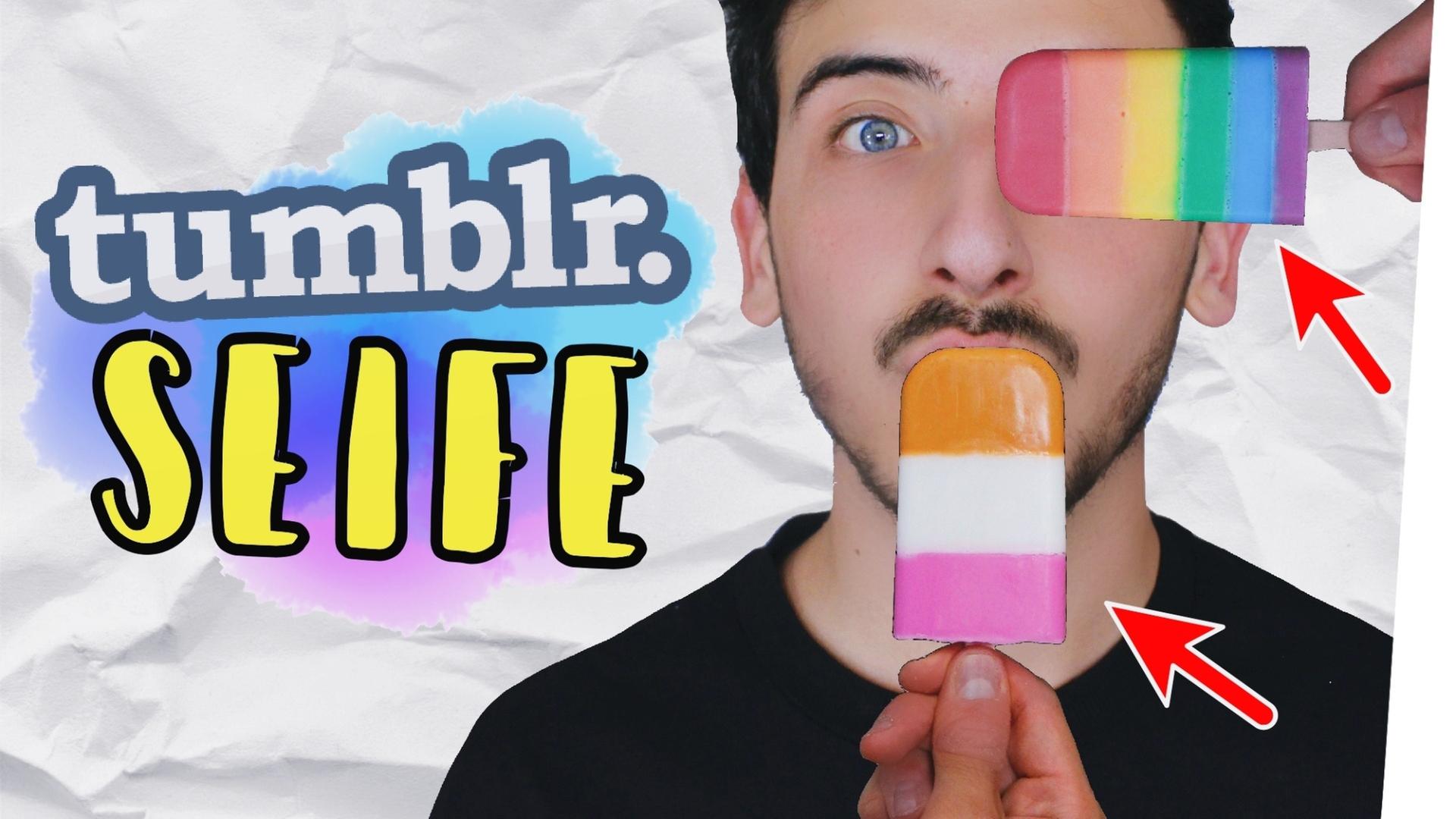 DIY Rainbow Tumblr Seife Einfach selber machen!