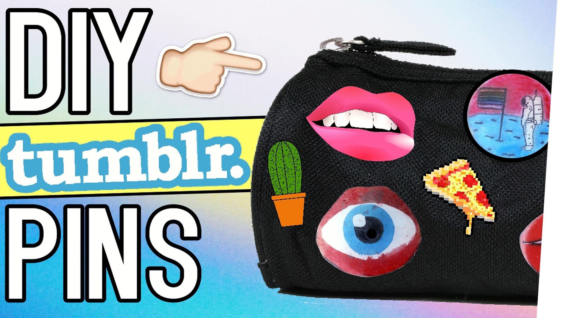 DIY tumblr PINS super günstig selber machen! DIY Fashion Trend