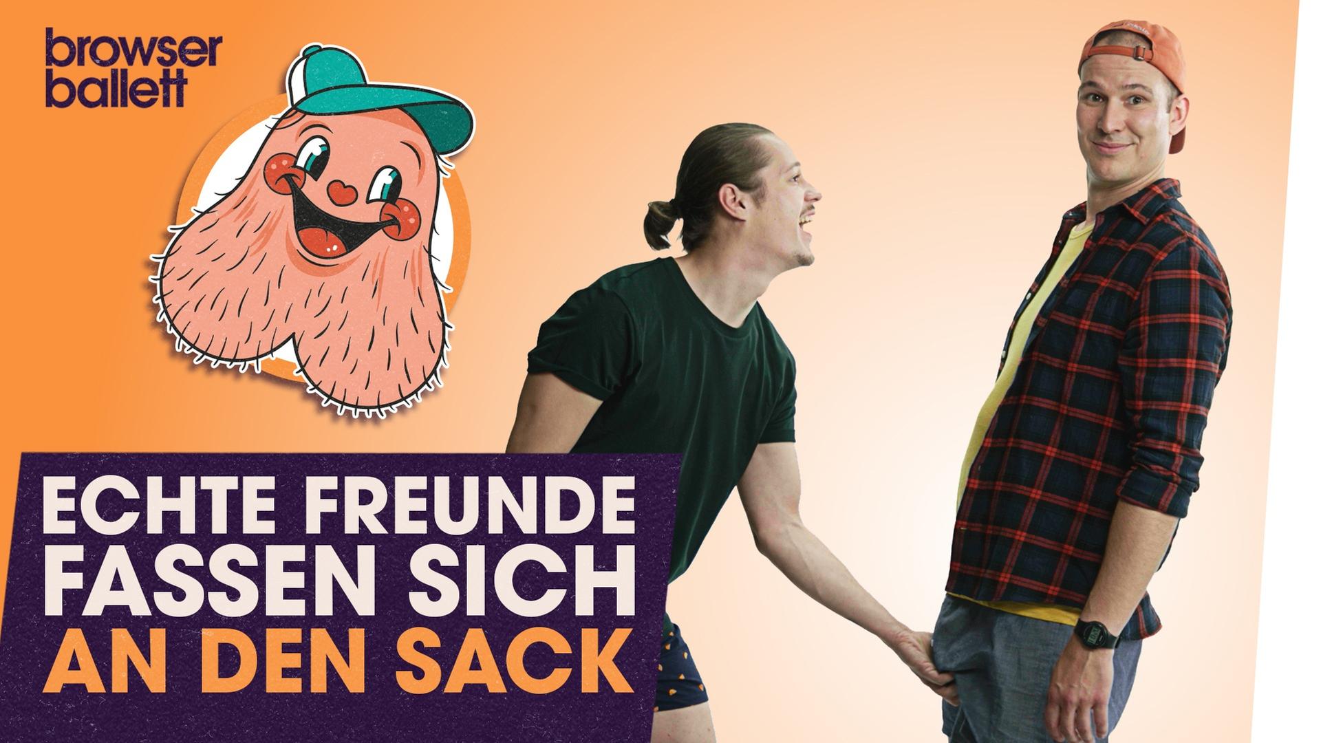 Echte Freunde fassen sich an den Sack