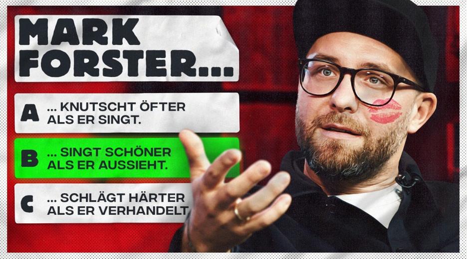 Ehrlich wie nie: Mark Forster übers Knutschen, Paparazzi, Geld und Schönheits-OPs