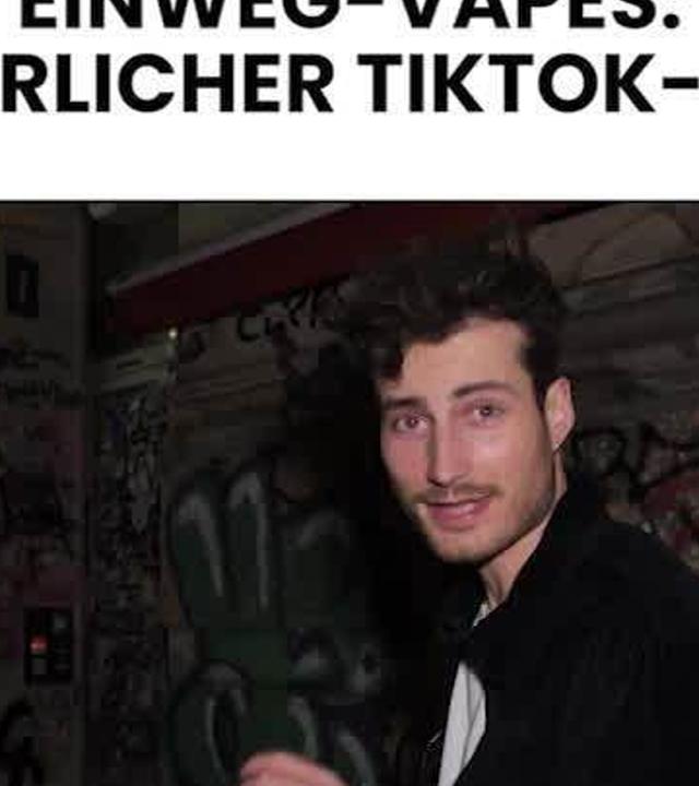 Einweg-Vapes: Finn kann nicht aufhören (Snapchat)