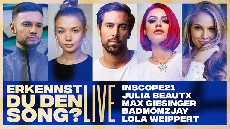 Erkennst DU den Song? - LIVE (mit Inscope21, Lola Weippert, Max Giesinger, Badmómzjay, Julia Beautx)