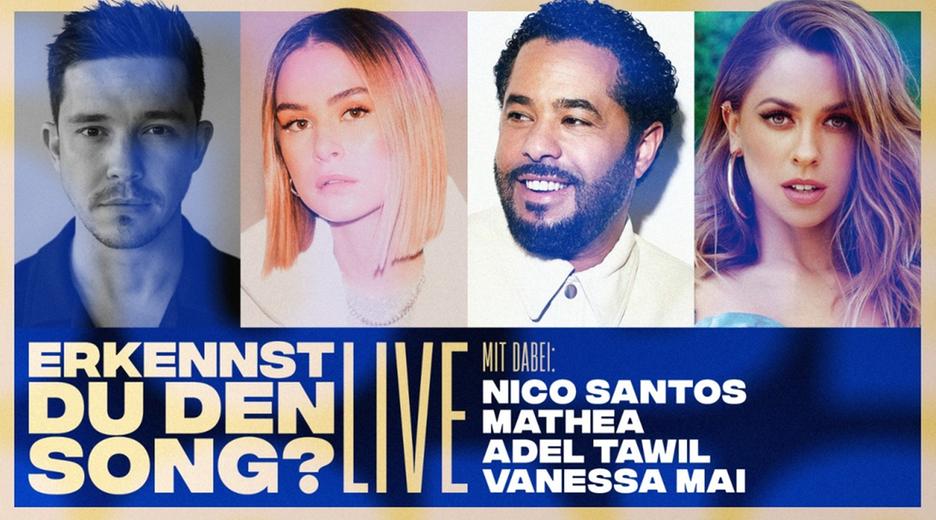 Erkennst DU den Song? - LIVE (mit Nico Santos, Vanessa Mai, Adel Tawil & MATHEA)