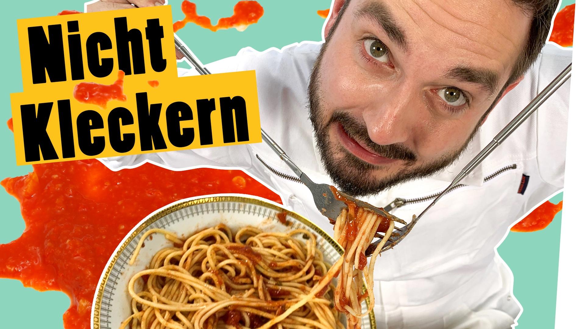 Ess-Challange: Burger und Co. – essen ohne Kleckern -- „Das schaffst du nie!“