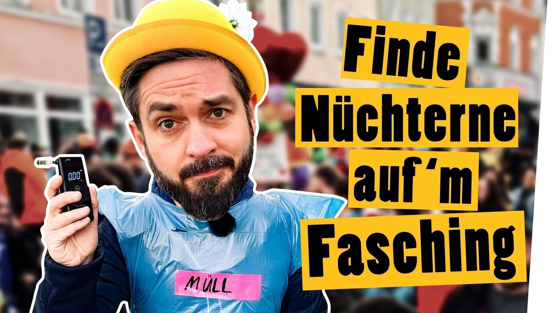 Finde 6 Nüchterne im Fasching/Karneval - Alkoholtester Challenge -- Das schaffst du nie!