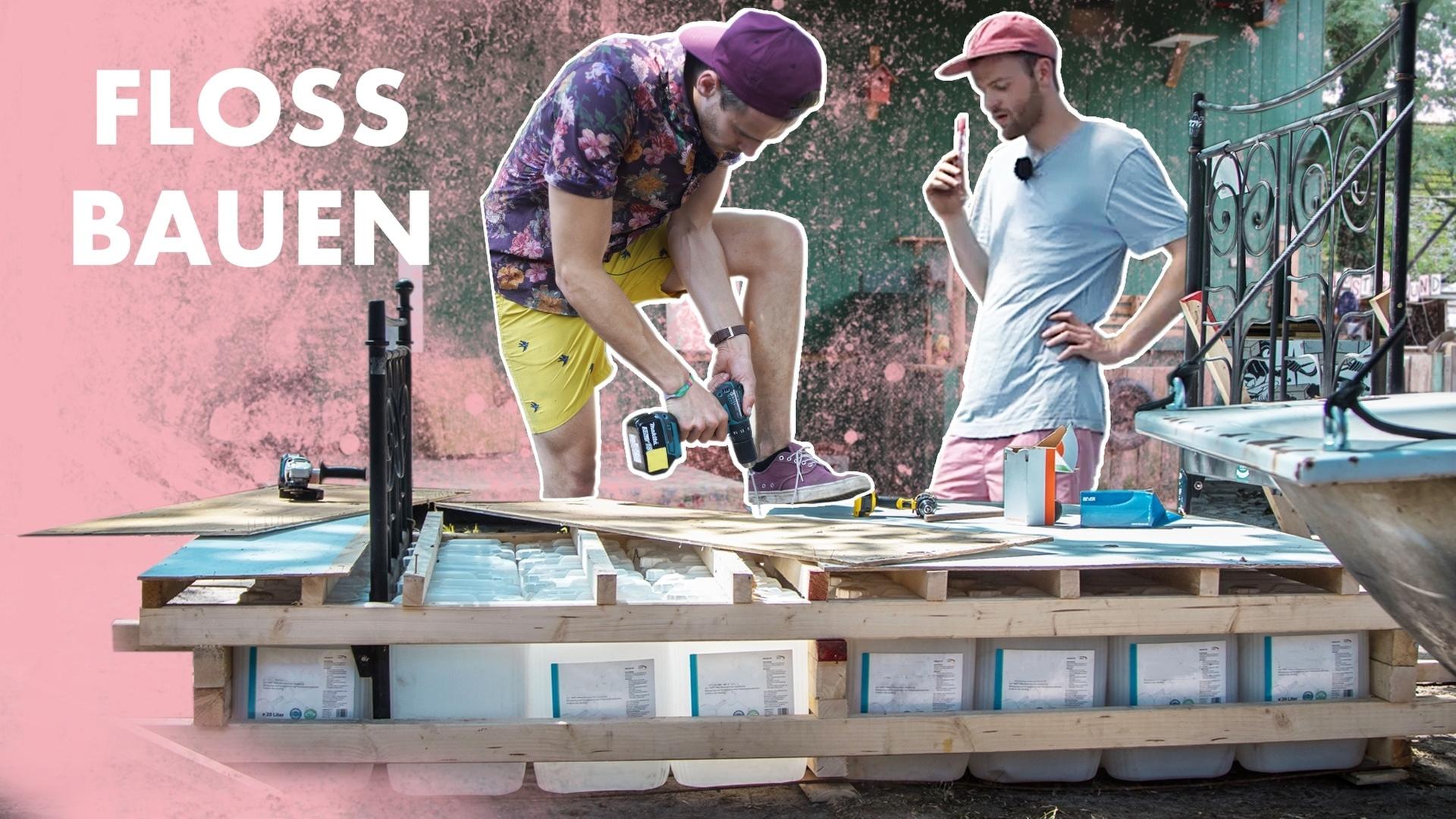 Floß mit Bett bauen - Auftrieb für 2 Autos oder mehr