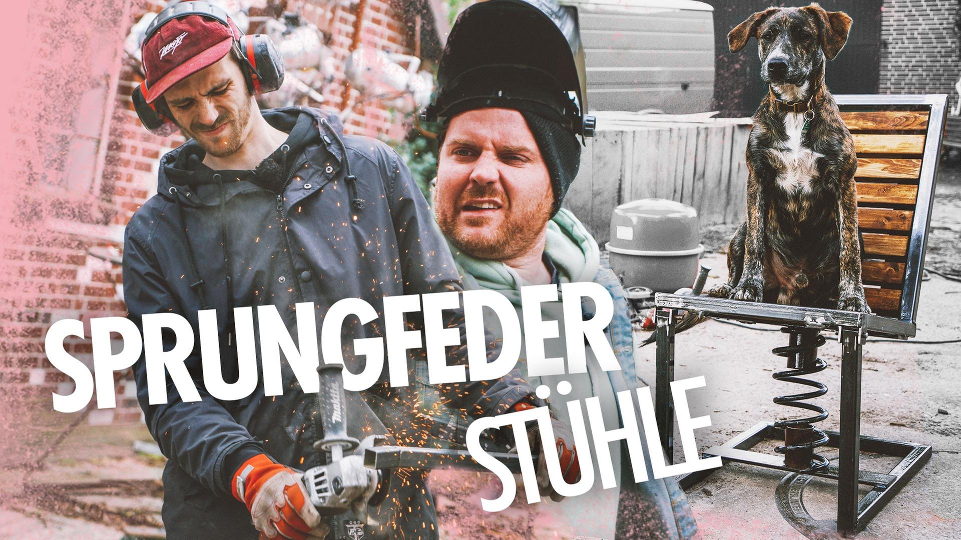 Gartenstuhl mit Autofeder - Bequemer gehts nicht