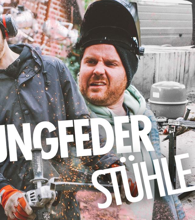 Gartenstuhl mit Autofeder - Bequemer gehts nicht