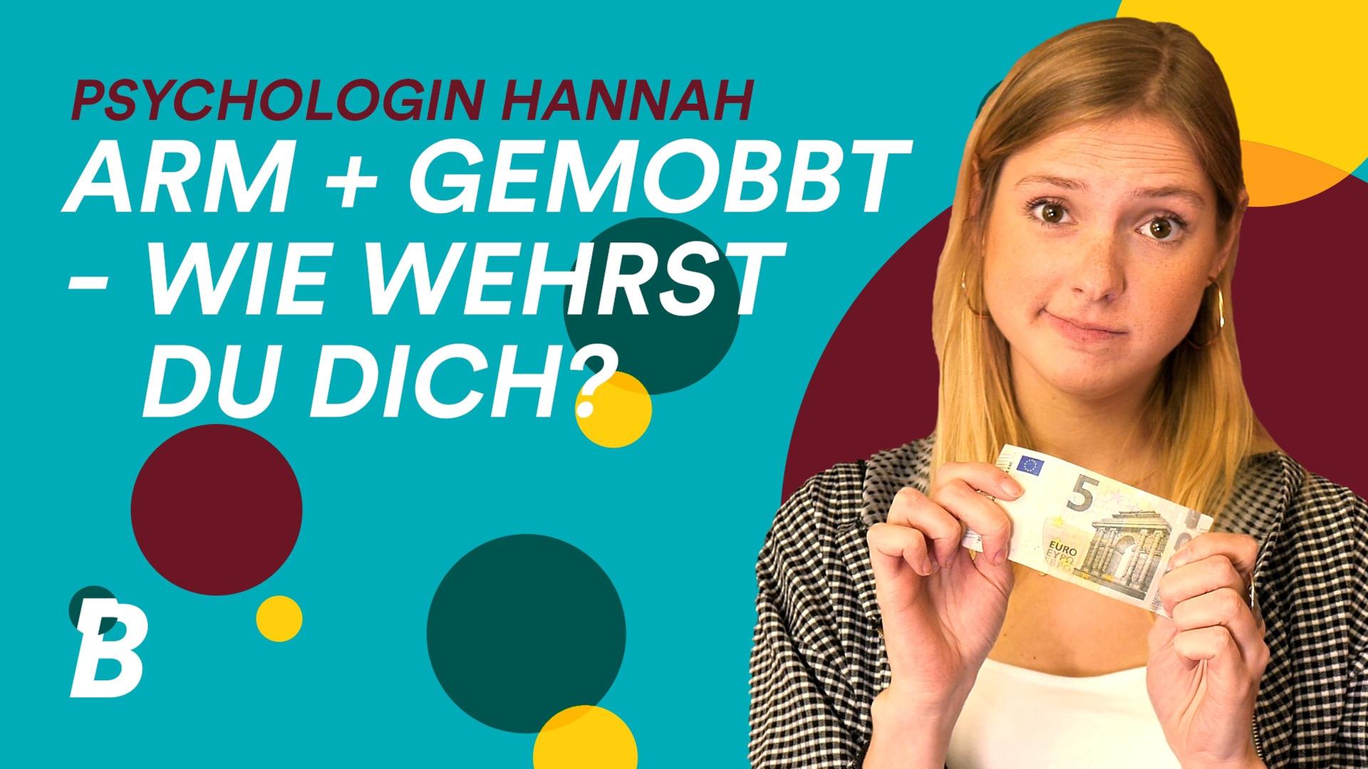 Gemobbt, weil du arm bist?! Tipps von Psychologin Hannah
