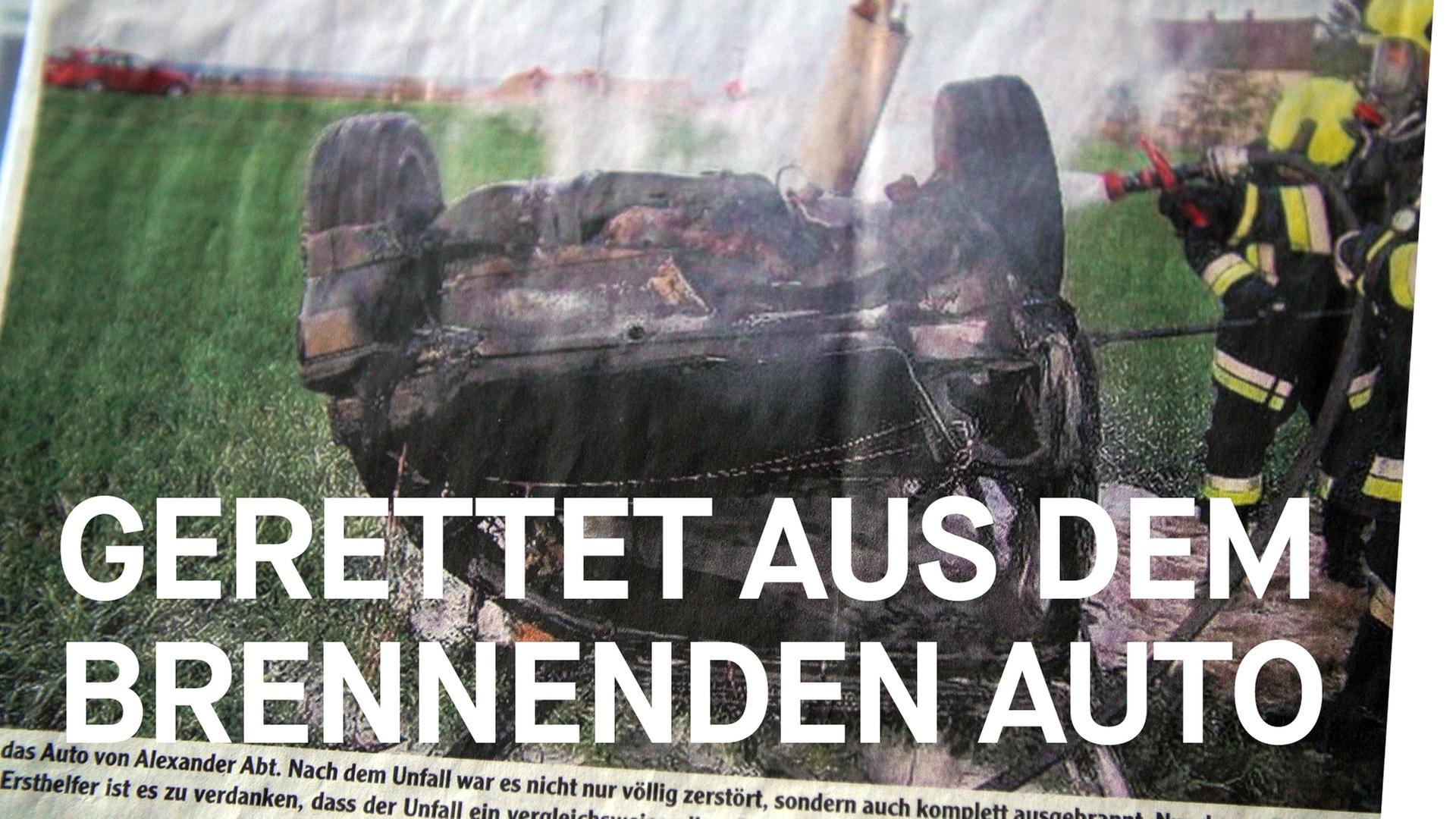 Gerettet aus dem brennenden Auto (Folge 4: Wie ist es, ein Leben zu retten?)