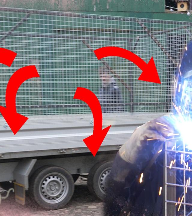 Gitteraufbau für PKW Anhänger - Kliemannsland