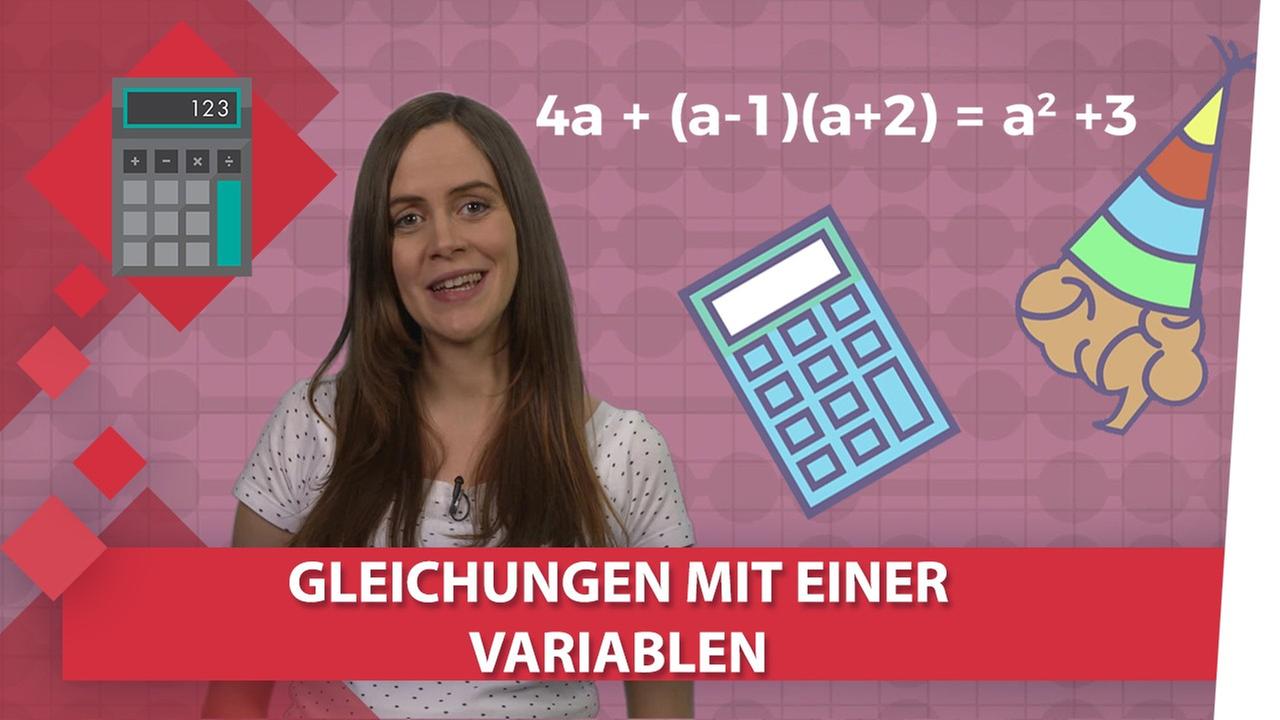 Bild für Gleichungen mit einer Variablen - Mathe musstewissen