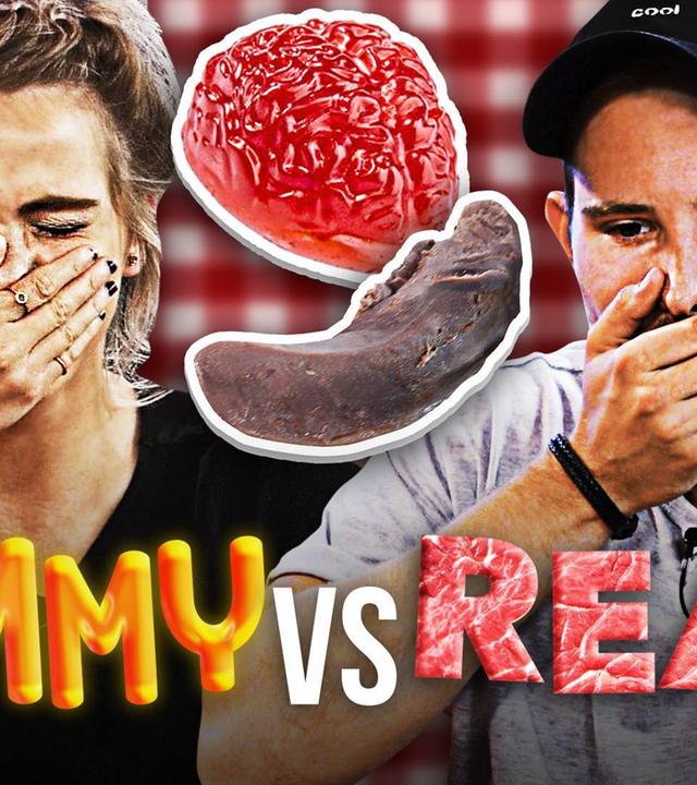 GUMMY FOOD vs. REAL FOOD! (mit Sarah Mangione)