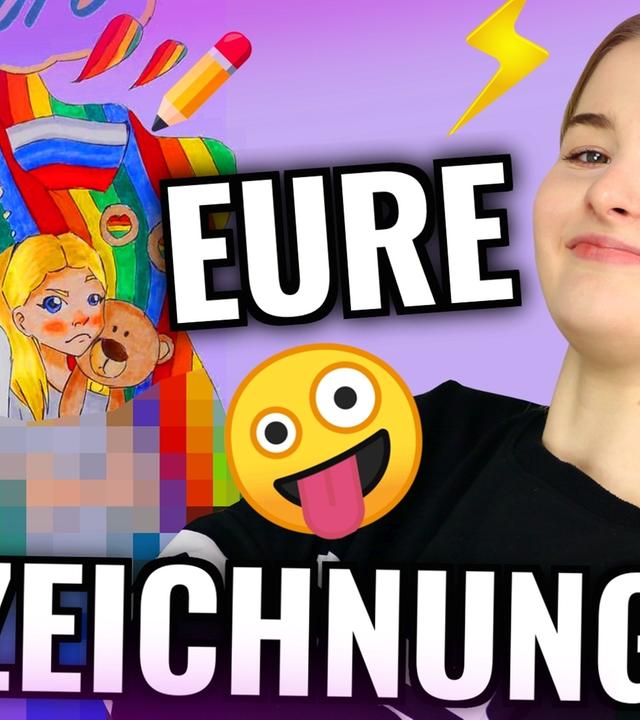 Ich SCHAUE mir eure VERRÜCKTESTEN Zeichnungen an