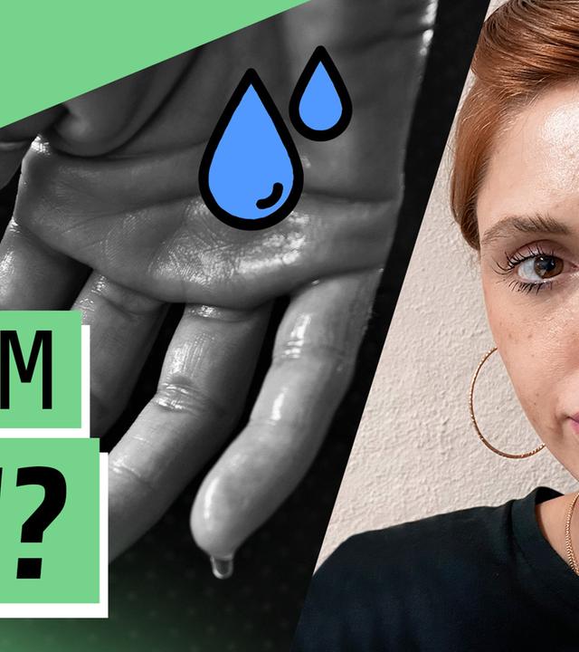 Ich schwitze so krass, dass es tropft