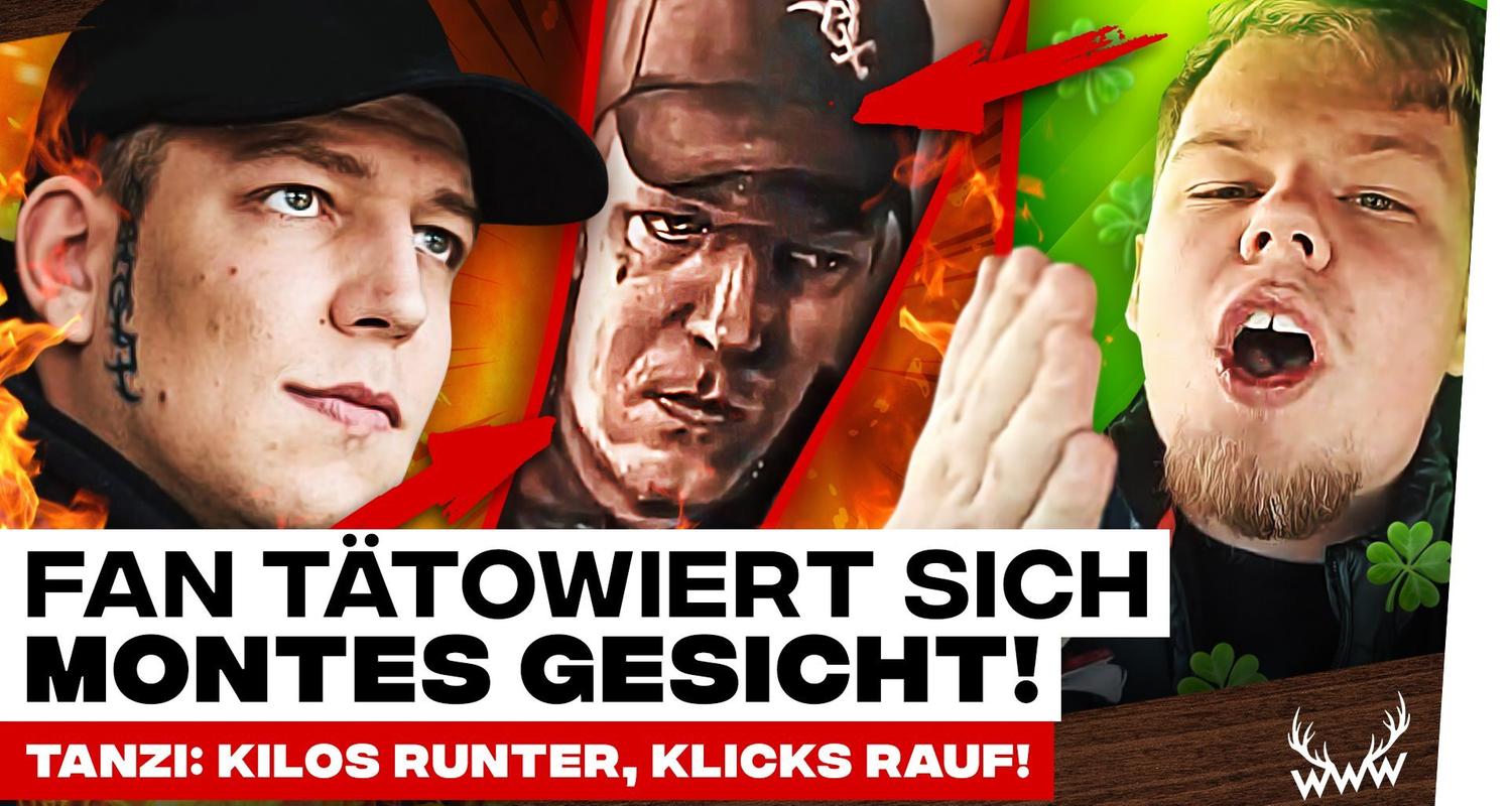 IRRE: Fan tätowiert sich Montes GESICHT! • Tanzi: Kilos runter, Klicks rauf! - #WWW