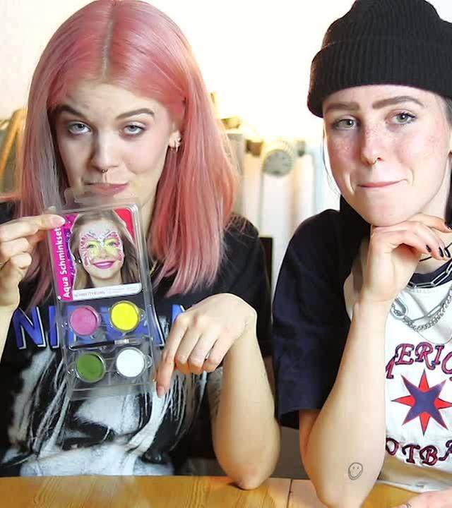 Karneval-Kinderschmink-Challenge in der Schmetterlingsedition (Fail sos) - mit Schruppert