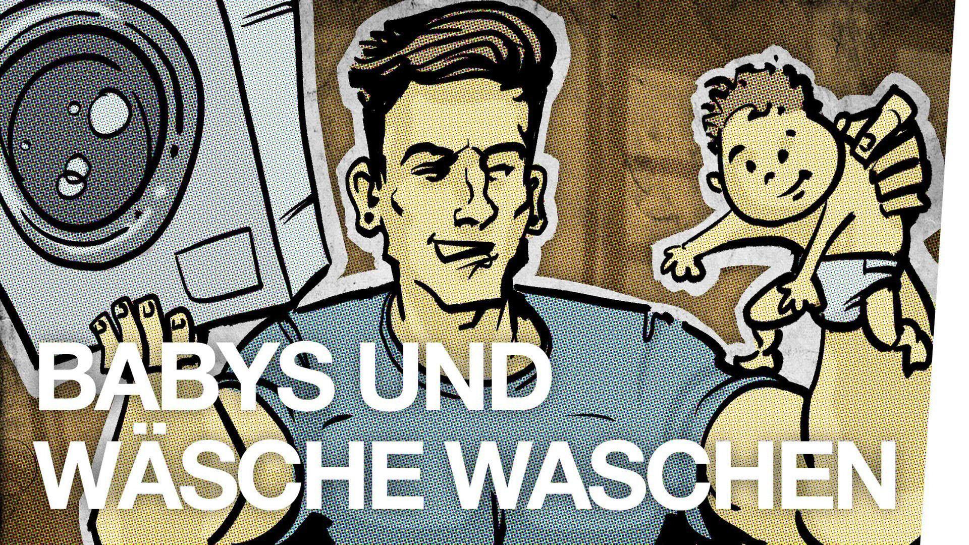 Kinder und Wäsche waschen - AEKMMN