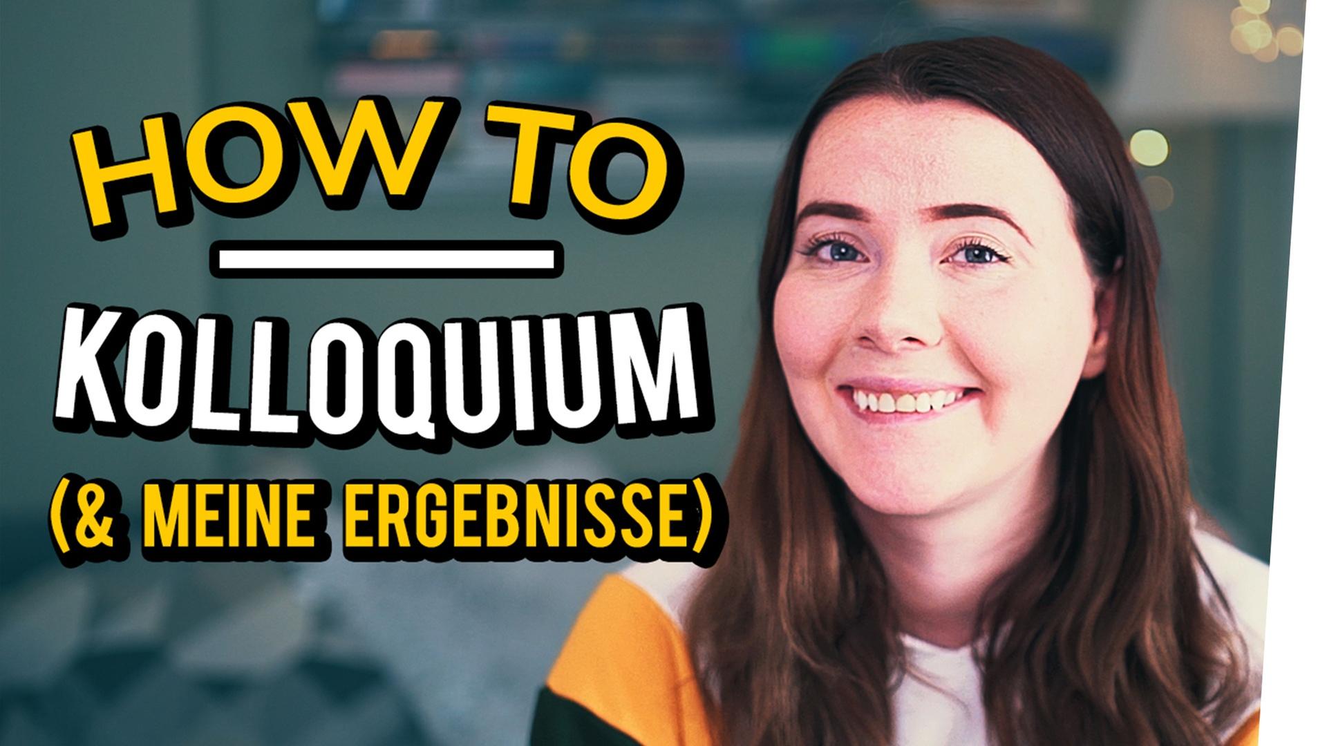 KOLLOQUIUM zur BACHELOR ARBEIT: Vorbereitung & Ablauf + MEINE ERGEBNISSE