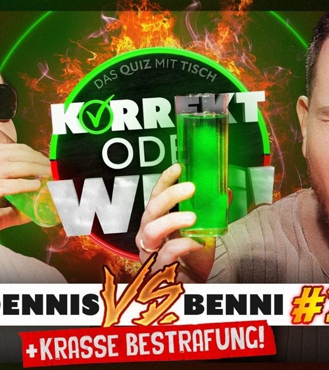 KORREKT oder WEG! (Dennis vs. Benni) - Wer VERLIERT, wird GEDEMÜTIGT! (+ XXL-Ekelshots)