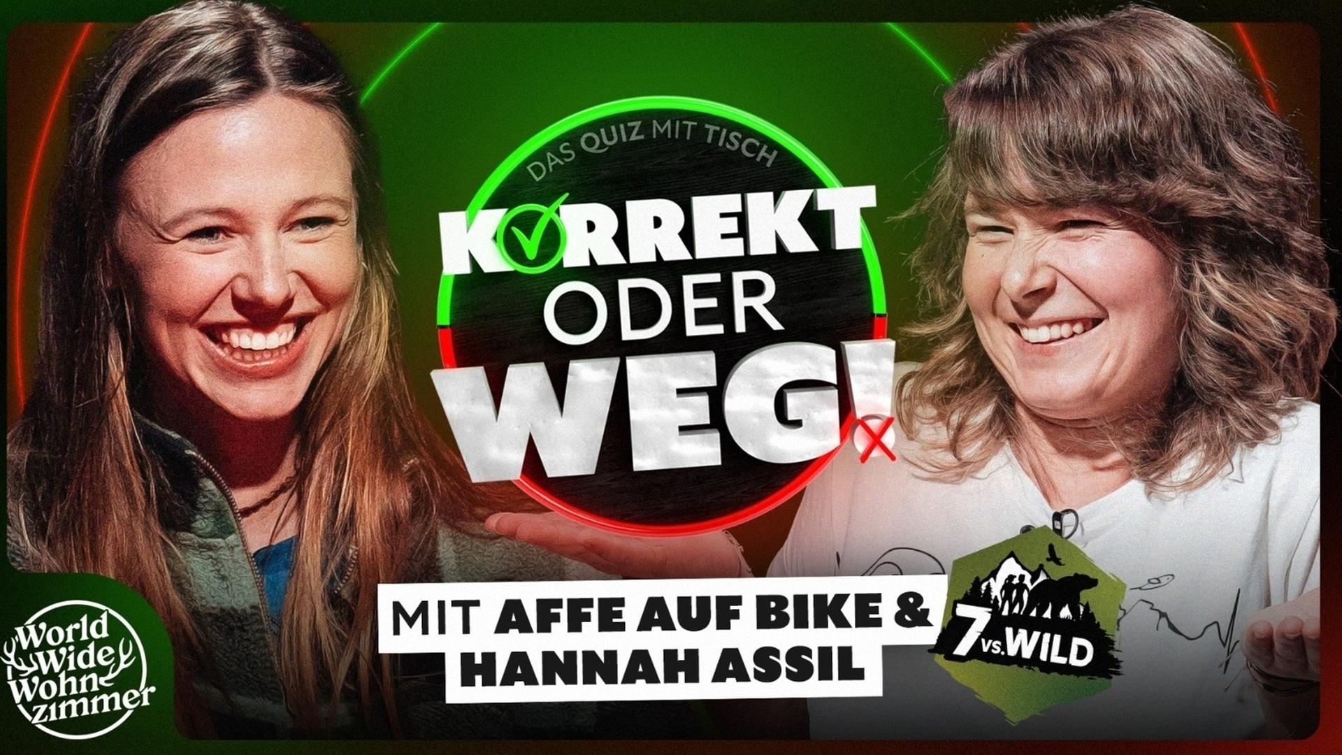 KORREKT oder WEG! (mit Affe auf Bike & Hannah Assil) - 7 vs. Wild-Special