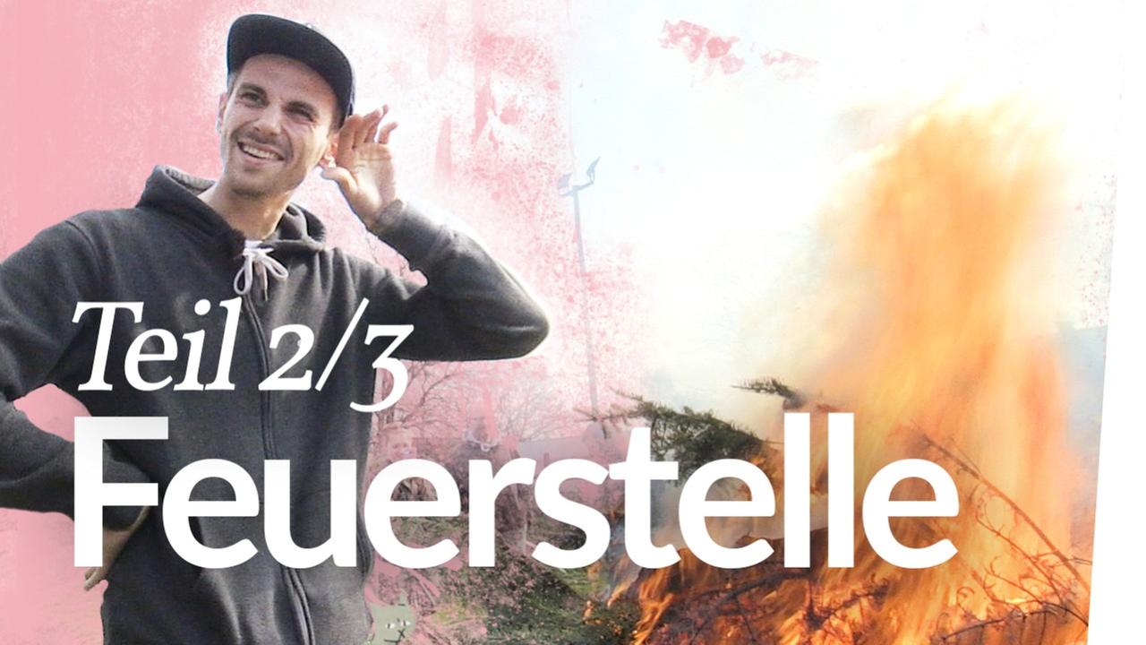 Lagerfeuerstelle bauen Teil 2 – Endlich Feuer! - Kliemannsland