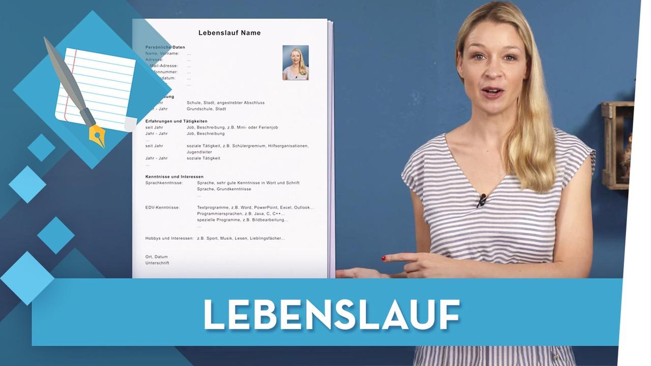 Bild für Lebenslauf - Deutsch musstewissen