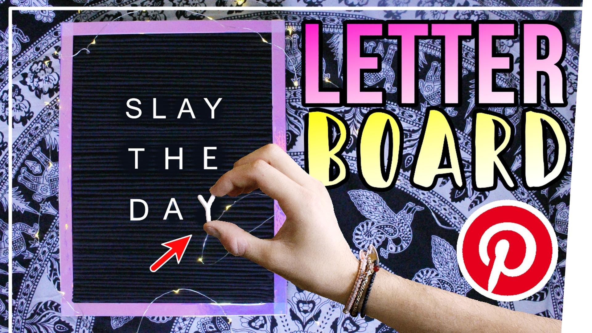 Letter Board DIY EINFACH selber machen! Pinterest Deko Idee Deutsch