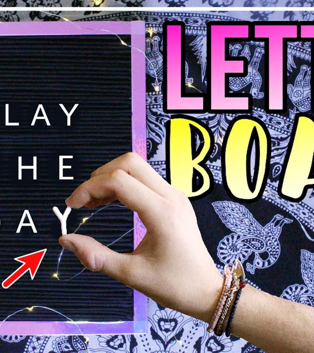 Letter Board DIY EINFACH selber machen! Pinterest Deko Idee Deutsch